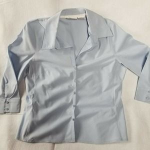 Worthington Stretch Blouse Womens Size 10P Petite